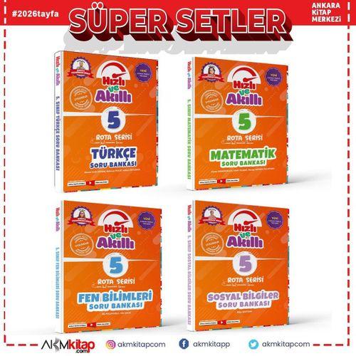 Tammat Yayıncılık 5.Sınıf Türkçe Matematik Fen Bilimleri ve Sosyal Bilimler Soru Bankası Seti 4 Kitap