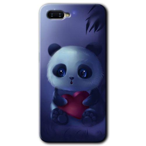 Oppo Rx 17 Neo Kılıf HD Desen Baskılı Arka Kapak - Bebek Panda + Kırılmaz Cam