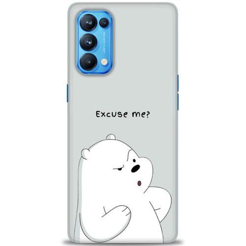 Oppo Reno 5 Pro Kılıf HD Baskılı Kılıf - Excuse Me + Tam Ekran Koruyucu