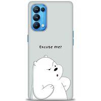 Oppo Reno 5 Pro Kılıf HD Baskılı Kılıf - Excuse Me + Tam Ekran Koruyucu