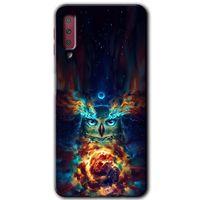Samsung Galaxy A7 2018 Kılıf HD Desen Baskılı Arka Kapak - Ballı Baykuş