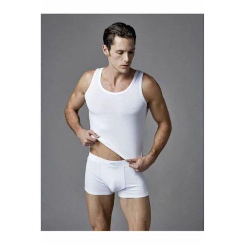 Erkek Beyaz Atlet Boxer Takım