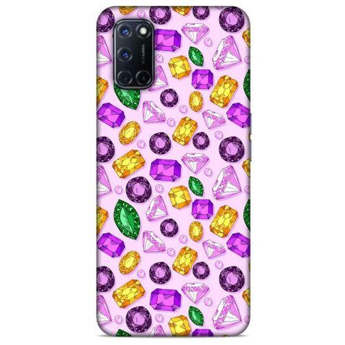Oppo A52 Kılıf Baskılı Özel Seri Taşlı (50) Shockproof Kılıf