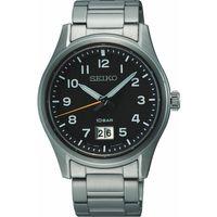 Seiko SUR569P1 Quartz Çelik Gri Siyah Kadran 40 mm Erkek Kol Saati