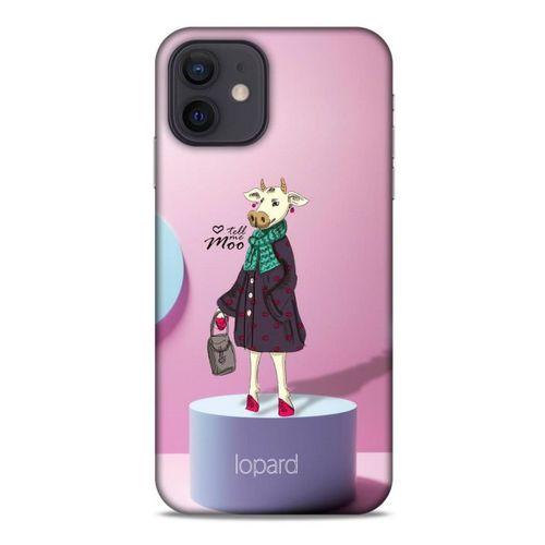 Apple iPhone 12 Kılıf FunnyMaX (8) Baskılı Kılıf Pembe Mavi