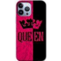 Potkal Hediye Fabrikası iPhone 13 Pro Kılıf HD Desen Baskılı Arka Kapak - Queen