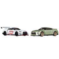 1:64 Premium Car Culture 2'li Paket Nissan Gt-R Nismo Gt3 Ve Nissan Gt-R (R35) JBL05