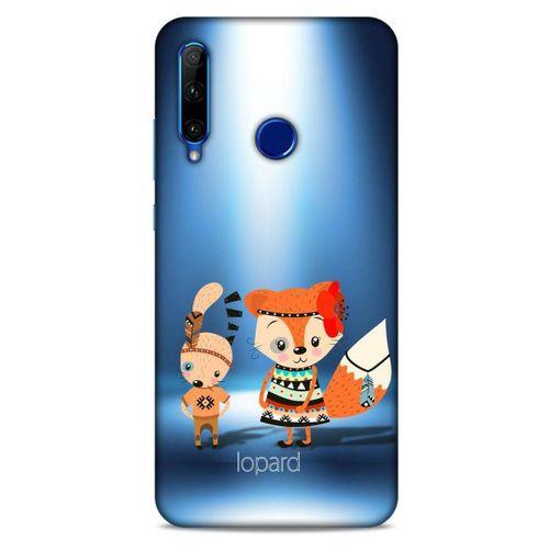 Huawei Honor 20 Lite Kılıf FunnyMaX (1) Kılıfı Mavi Beyaz