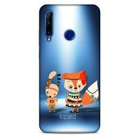 Huawei Honor 20 Lite Kılıf FunnyMaX (1) Kılıfı Mavi Beyaz