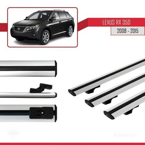 Lexus RX350 - RX350-2 2008-2015 Arası ile uyumlu Basic Model Ara Atkı Tavan Barı GRİ 3 ADET