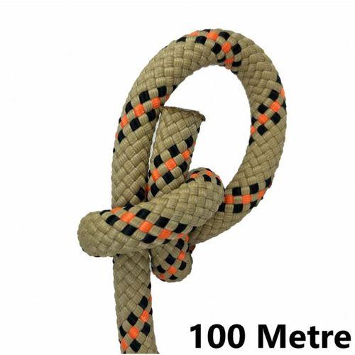 Orca 11 mm 100 Metre Polyamid Statik Halat – Kurtarma, Dağcılık ve Gemici İpi Bej