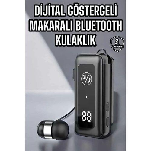 Kablolu Makaralı Bluetooth Kulaklık Uzun Pil Ömrü Dijital Göstergeli