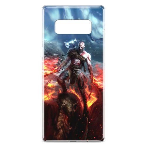 Samsung Galaxy Note 8 Kılıf God Of War Arka Kapak Koruma Desenli Full Koruyucu