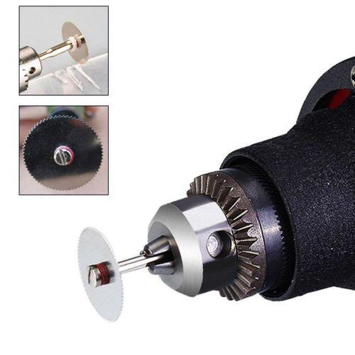 Sepetinegelsin Metal 6 Parça Mini Matkap Ucu Ahşap Kesme Yuvarlak Çelik Bıçak Disk Testere Seti Kiti