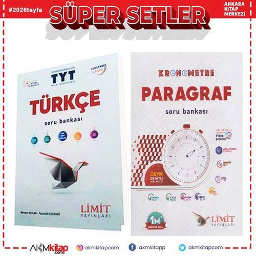 Limit TYT Türkçe ve Kronometre Paragraf Soru Bankası Seti 2 Kitap