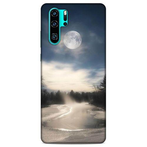 Lopard Huawei P30 Pro Uyumlu Kılıf Gece'S (27) Tasarımlı Kılıf Dolunay