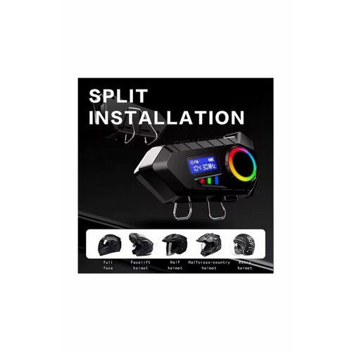 Y30 Kask Kulaklık Bluetooth Motosiklet Kulaklık Rgb Radyolu Intercom