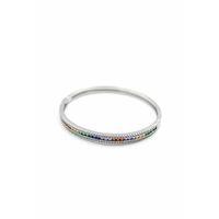 Zirkon Taşlı Bilezik - Gümüş