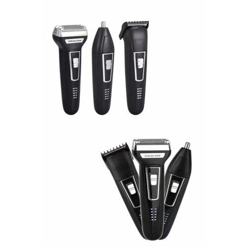 Tıraş Makinesi 3 Başlıklı T Başlıklı Hassas Ciltlere Özel Saç Sakal Vücut Kulak Ve Burun