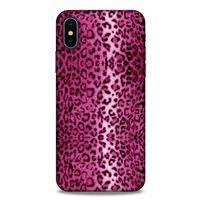 Leopar Pembe Apple iPhone XS Kılıf