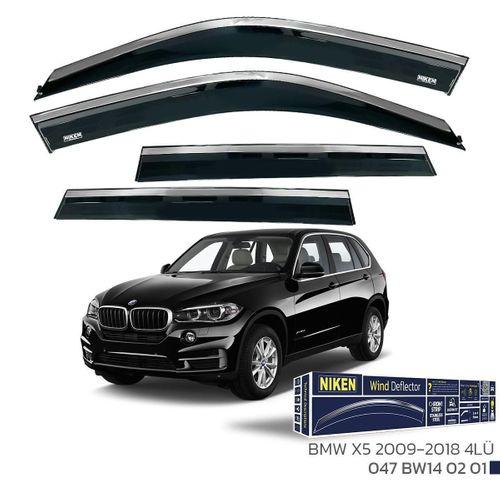 BMW X5 2009-2018 -  Kromlu Cam Rüzgarlığı 4Lü Parça
