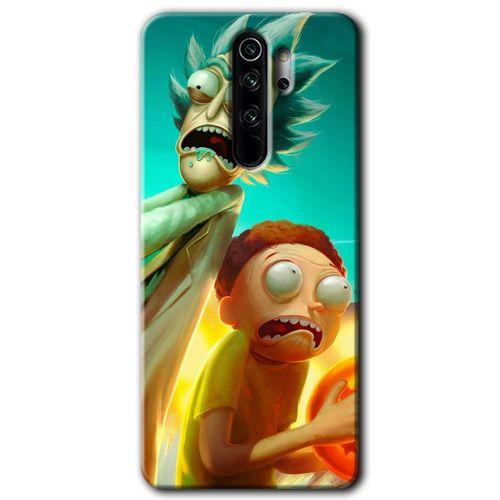 Potkal Hediye Fabrikası Xiaomi Redmi Note 8 Pro Kılıf HD Desen Baskılı Arka Kapak - Rick Morty