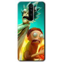 Potkal Hediye Fabrikası Xiaomi Redmi Note 8 Pro Kılıf HD Desen Baskılı Arka Kapak - Rick Morty