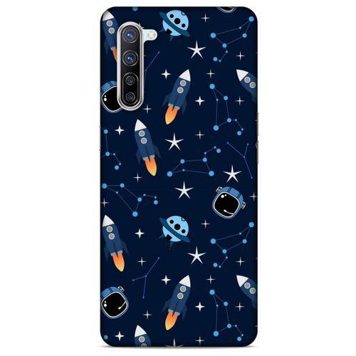 Oppo Reno 3 Pro 5g Uyumlu Kılıf Mavi Delisi (22) Tam Koruma Kılıfı Astronot