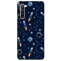 Oppo Reno 3 Pro 5g Uyumlu Kılıf Mavi Delisi (22) Tam Koruma Kılıfı Astronot