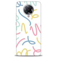 Xiaomi Redmi K30 Pro Kılıf HD Baskılı Kılıf - Renkli Çizgiler + Tam Ekran Koruyucu