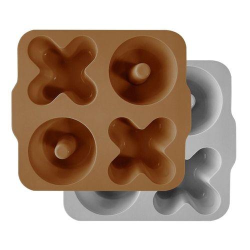 OiOi OiOi XOXO Silikon Kek Kalıbı Woody Brown / Powder Grey