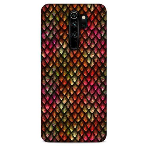 Xiaomi Redmi Note 8 Pro Kılıf Dragons (8) Baskılı Kılıf Ejderha Deri Pembe
