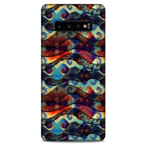 Samsung Galaxy S10 Plus Kılıf Baskılı Özel Seri Taşlı (41) Tank Kılıf