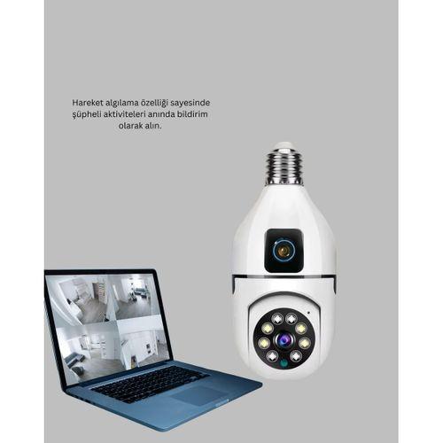 1080p Wifi Ampul Güvenlik Kamerası – Gece Görüş & Uzaktan Erişim