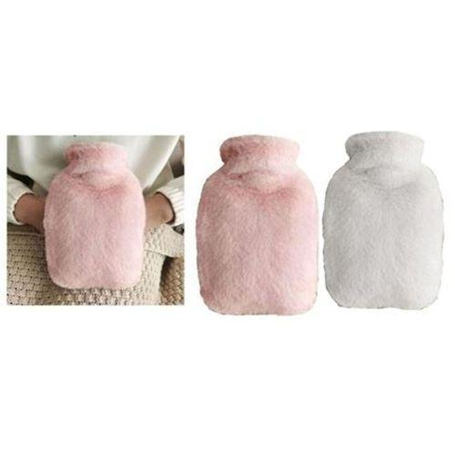 Sıcak Su Torbası 2 Adet,Yan Cepli Peluş Termofor 27X17X2Cm  750Ml