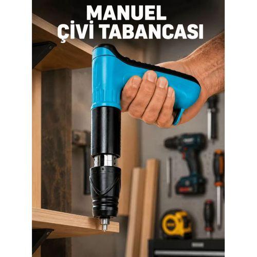 Metal Gövdeli El Tipi Çivi Tabancası Profesyonel Montaj Tabancası
