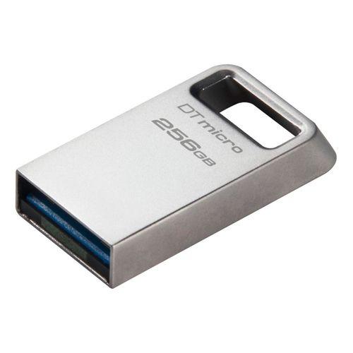 Kingston Dtmc3g2-256gb Datatraveler Micro 200mb-s Metal Usb 3.2 Gen 1 Flash Bellek