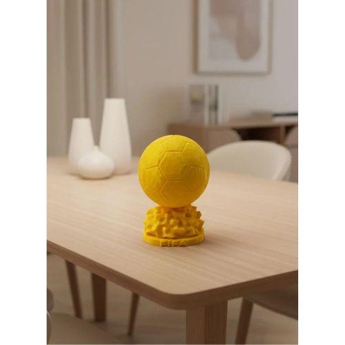 Sarı Fıfa Topu Dekoratif Biblo 10cm Modern Masa Üstü Aksesuar
