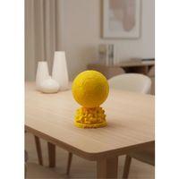 Sarı Fıfa Topu Dekoratif Biblo 10cm Modern Masa Üstü Aksesuar