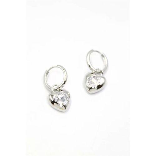 Kalp Küpe - Gümüş