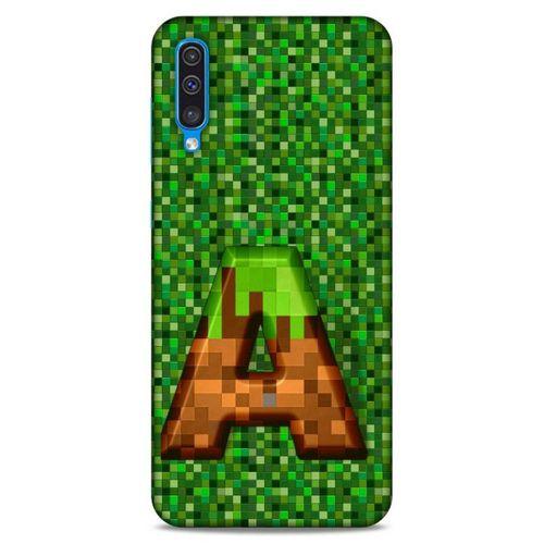 Lopard Samsung Galaxy A50 Uyumlu Kılıf PiXel (44) Tough Armor Kılıf A Harfi