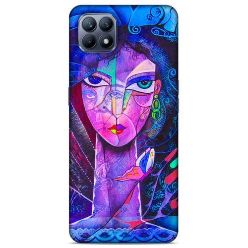 Lopard Huawei P40 Lite Uyumlu Kılıf Sürreal Yüzler ♀ (47) Crystal Flex Kılıf Baskılı