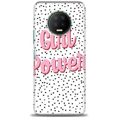 Infinix Note 7 Kılıf HD Baskılı Kılıf - Girl Power + Tam Ekran Koruyucu