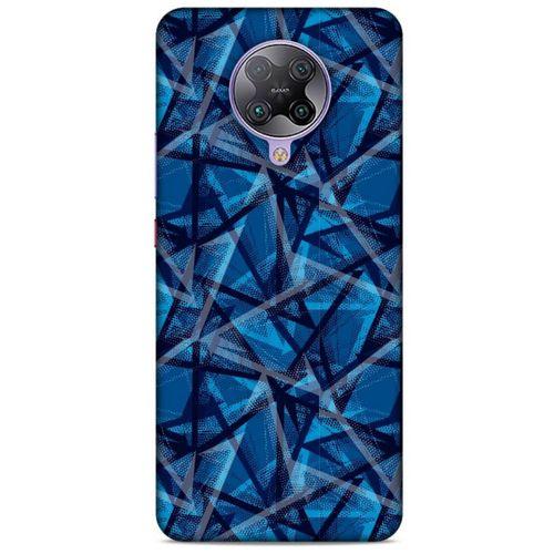 Xiaomi Redmi K30 Pro Uyumlu Kılıf Mavi Delisi (46) Core Armor Kılıf Geometrik