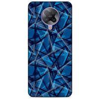 Xiaomi Redmi K30 Pro Uyumlu Kılıf Mavi Delisi (46) Core Armor Kılıf Geometrik