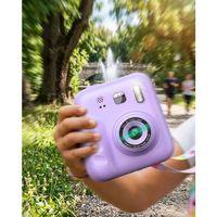 Çocuk Dijital Fotoğraf Makinesi Anında Baskı Ve 4 Rulo Kağıt 5 Kalem Hediye