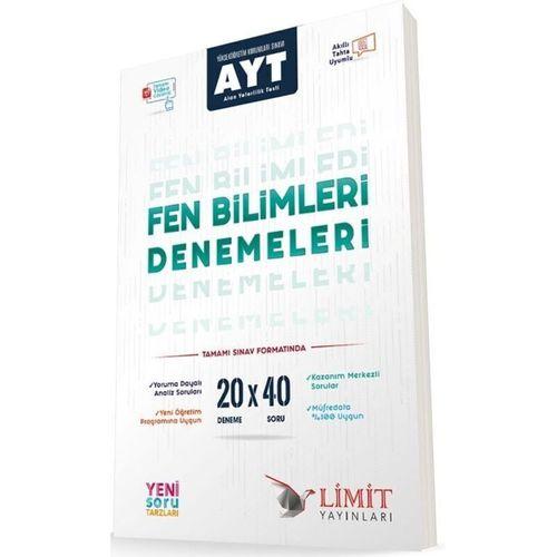 AYT Fen Bilimleri 20 x 40 Denemeleri Limit Yayınları