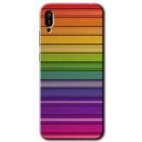 Huawei Y6 2019 Kılıf HD Desen Baskılı Arka Kapak - Colorful Lines