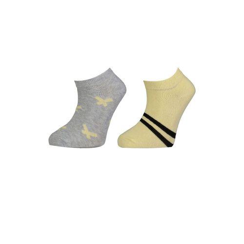 Bibaby Biorganic Çizgili 2'Li Yaş Patik Çorap 68429 Sarı