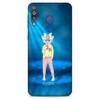 Samsung Galaxy M30 Kılıf FunnyMaX (38) Neo Hybrid Kılıf Açık Mavi